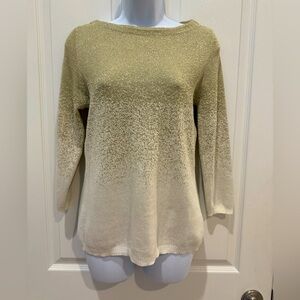 Ruby Road women’s petite medium metallic thin sweater